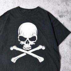 画像1: 2000's FASHION VICTIM スカルプリントTシャツ BLACK (1)