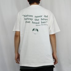 画像4: 90's THE BODY SHOP USA製 "Nature never did betray the heart..." コスメブランド アートプリントTシャツ XL (4)