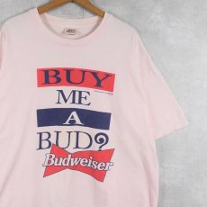 画像1: 90's Budweiser "BUY ME A BUD?" ビールメーカープリントTシャツ XL (1)