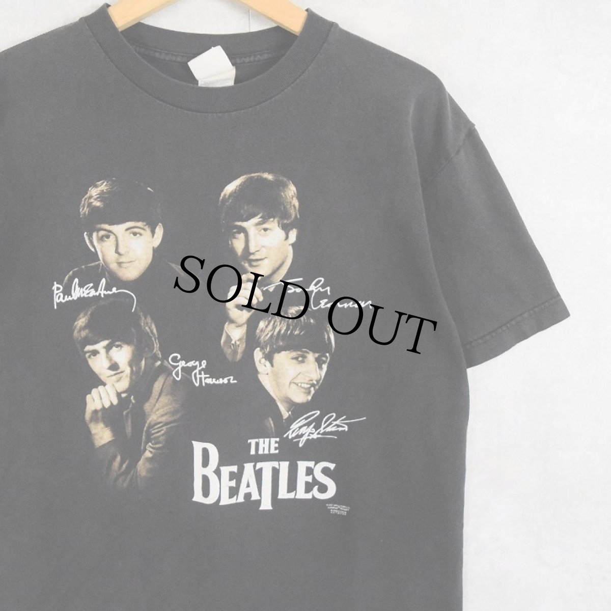 画像1: 2000's THE BEATLES ロックバンドTシャツ BLACK M (1)