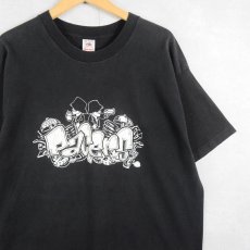 画像1: 90's The Pacers USA製 スカバンドプリントTシャツ BLACK XL (1)