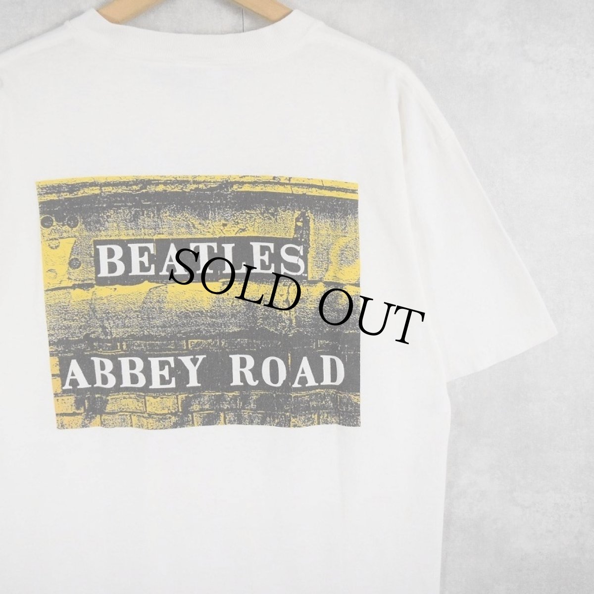 画像2: 90's THE BEATLES "ABBEY ROAD" ロックバンドTシャツ L (2)