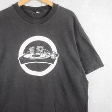 画像1: INSOMNIAC RECORDS レコードレーベルプリントTシャツ BLACK (1)