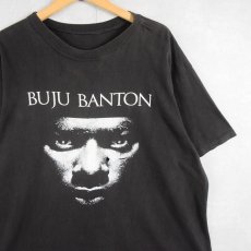 画像1: 90's BUJU BANTON レゲエミュージシャンプリントTシャツ BLACK (1)