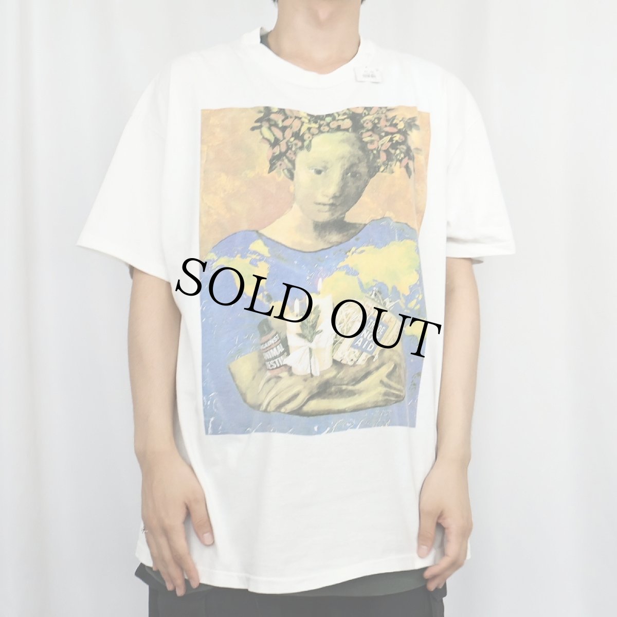 画像3: 90's THE BODY SHOP USA製 "Nature never did betray the heart..." コスメブランド アートプリントTシャツ XL (3)