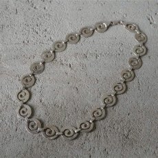 画像1: 925 Silver Necklace "Swirl" (1)