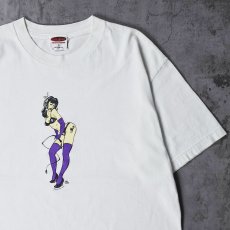 画像1: 90's Alan Forbes USA製 イラストプリントTシャツ L (1)