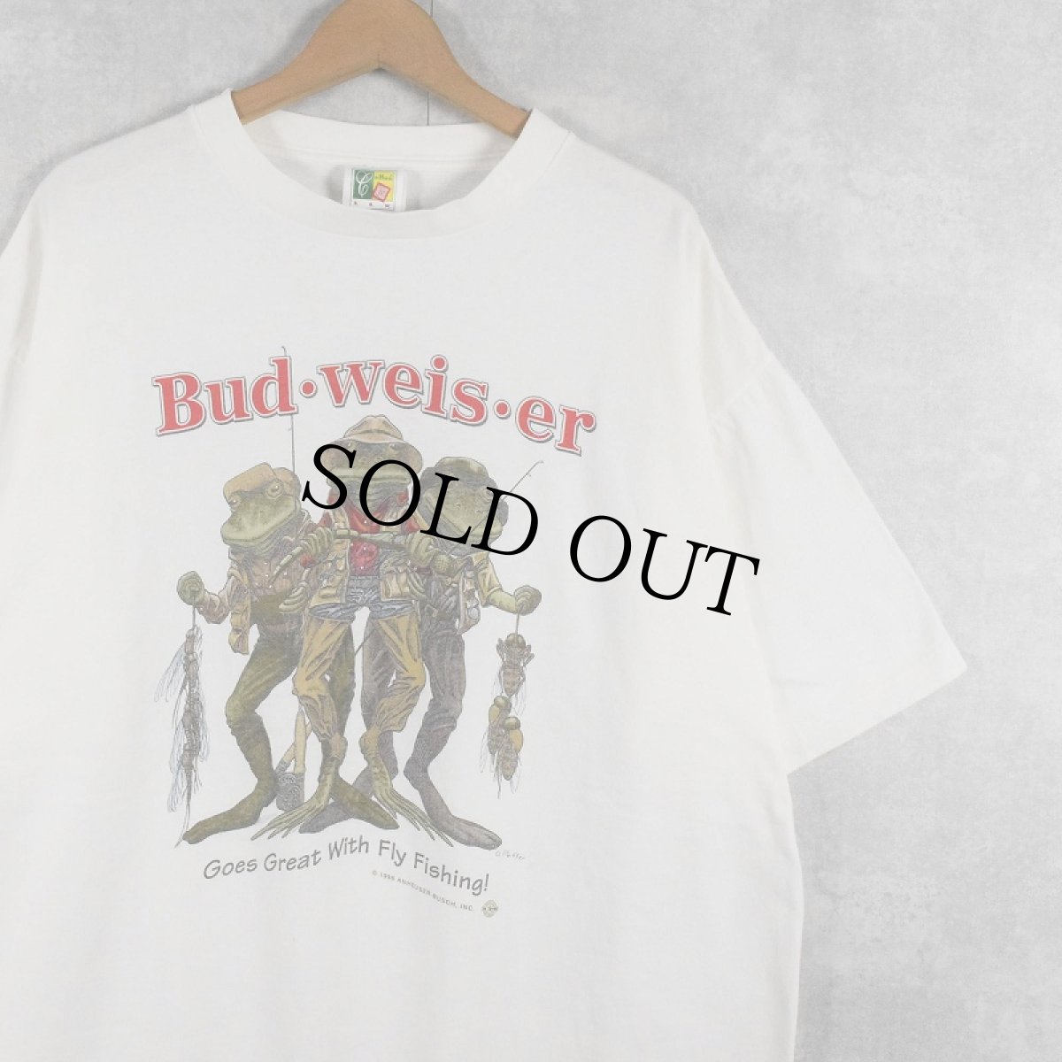画像1: 90's Budweiser ビールメーカープリントTシャツ XL (1)