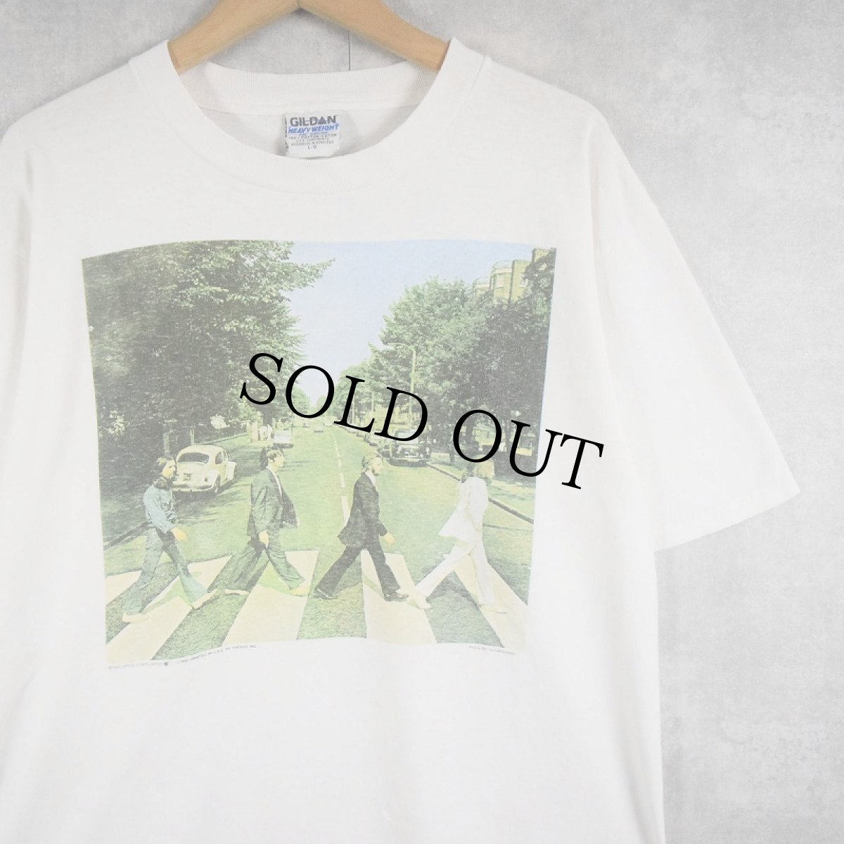画像1: 90's THE BEATLES "ABBEY ROAD" ロックバンドTシャツ L (1)