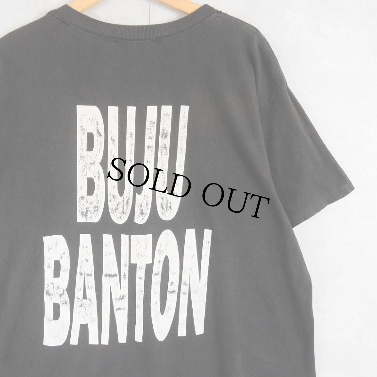 画像2: 90's BUJU BANTON レゲエミュージシャンプリントTシャツ BLACK (2)
