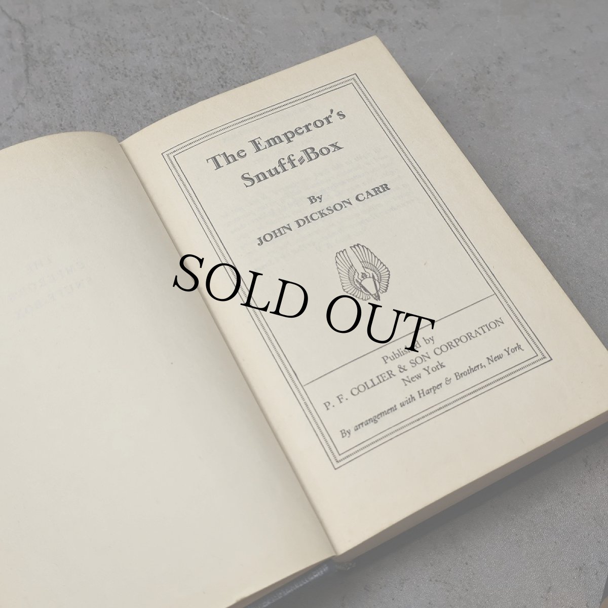 画像2: VINTAGE John Dickson Carr "The Emperor's snuff box & The man who could not shudder" ミステリー小説 セット (2)