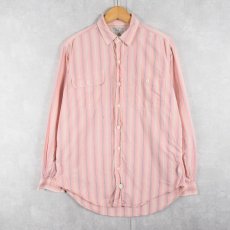 画像1: 80〜90's POLO Ralph Lauren "AUTHENTIC DUNGAREES" USA製 マルチストライプ柄 コットンシャツ M (1)