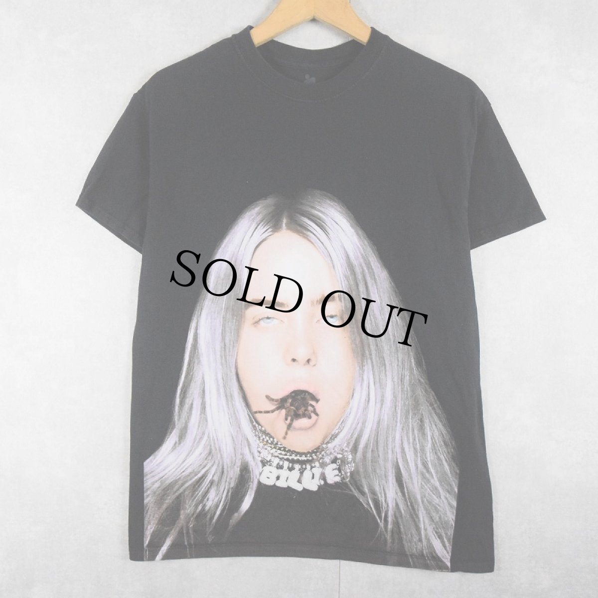 画像1: Billie Eilish "you should see me in a crown" ミュージシャンフォトプリントTシャツ BLACK M (1)