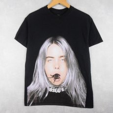 画像1: Billie Eilish "you should see me in a crown" ミュージシャンフォトプリントTシャツ BLACK M (1)