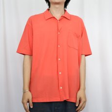 画像2: POLO Ralph Lauren 天竺オープンカラーシャツ M (2)