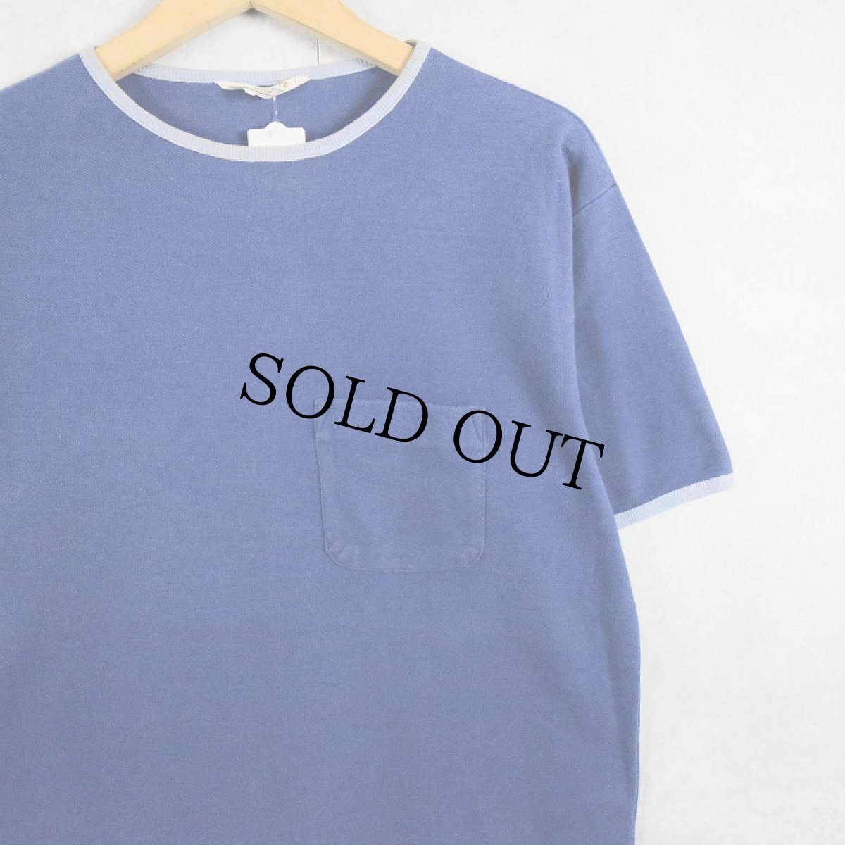 画像1: 60〜70's Jayshire 鹿の子ポケットTシャツ L (1)