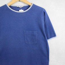 画像1: 60〜70's Jayshire 鹿の子ポケットTシャツ L (1)