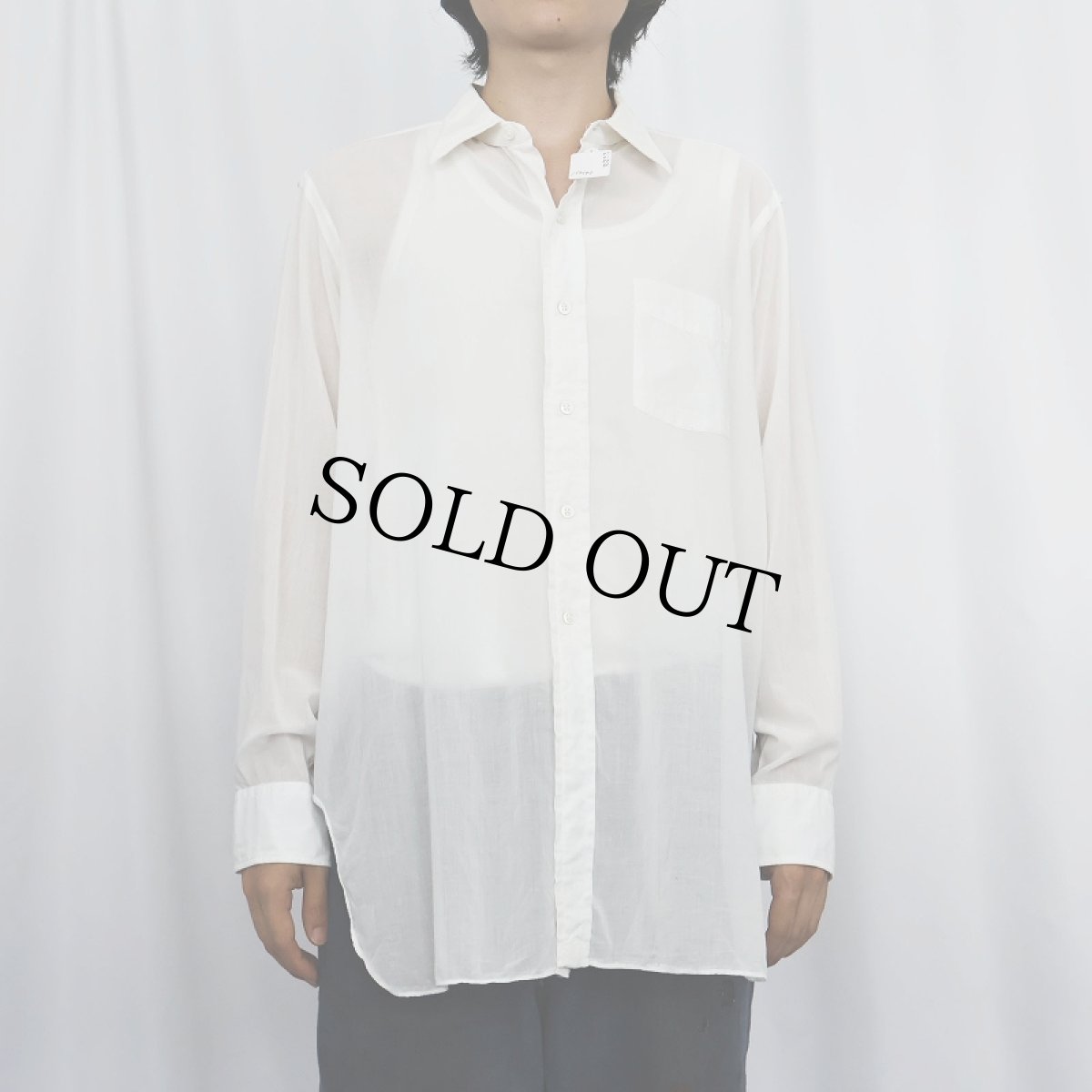 画像2: 30〜40's A Sulka & Company コットンシャツ SIZE16 1/2-34 (2)