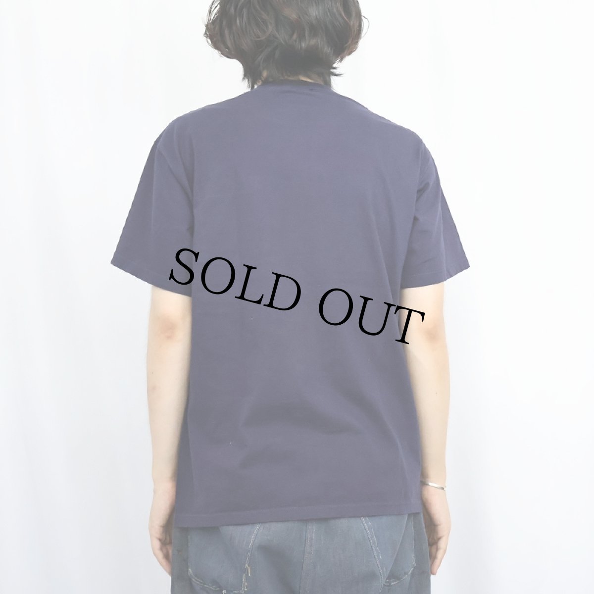 画像3: 90's RUSSELL ATHLETIC USA製 無地 ポケットTシャツ NAVY M (3)