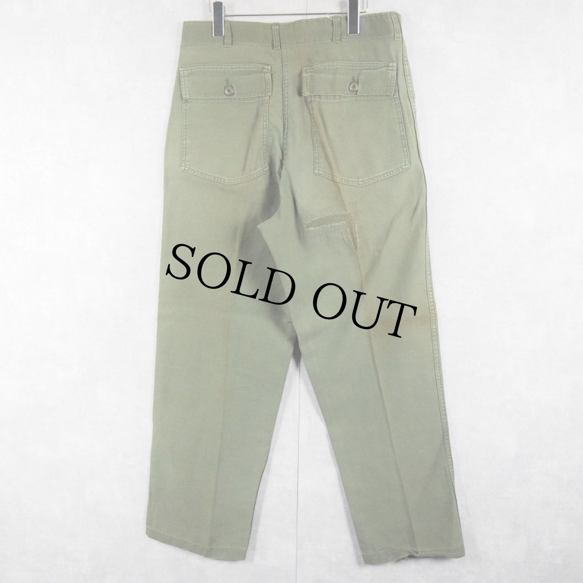 画像2: 70's U.S.ARMY ベイカーパンツ 糊付け&プレス W32 (2)