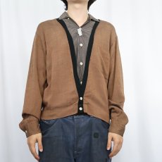 画像2: 60's Sportswear by MR.MIKE レイヤードデザイン レーヨンオープンカラーシャツ M (2)