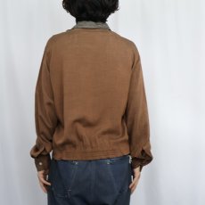 画像3: 60's Sportswear by MR.MIKE レイヤードデザイン レーヨンオープンカラーシャツ M (3)