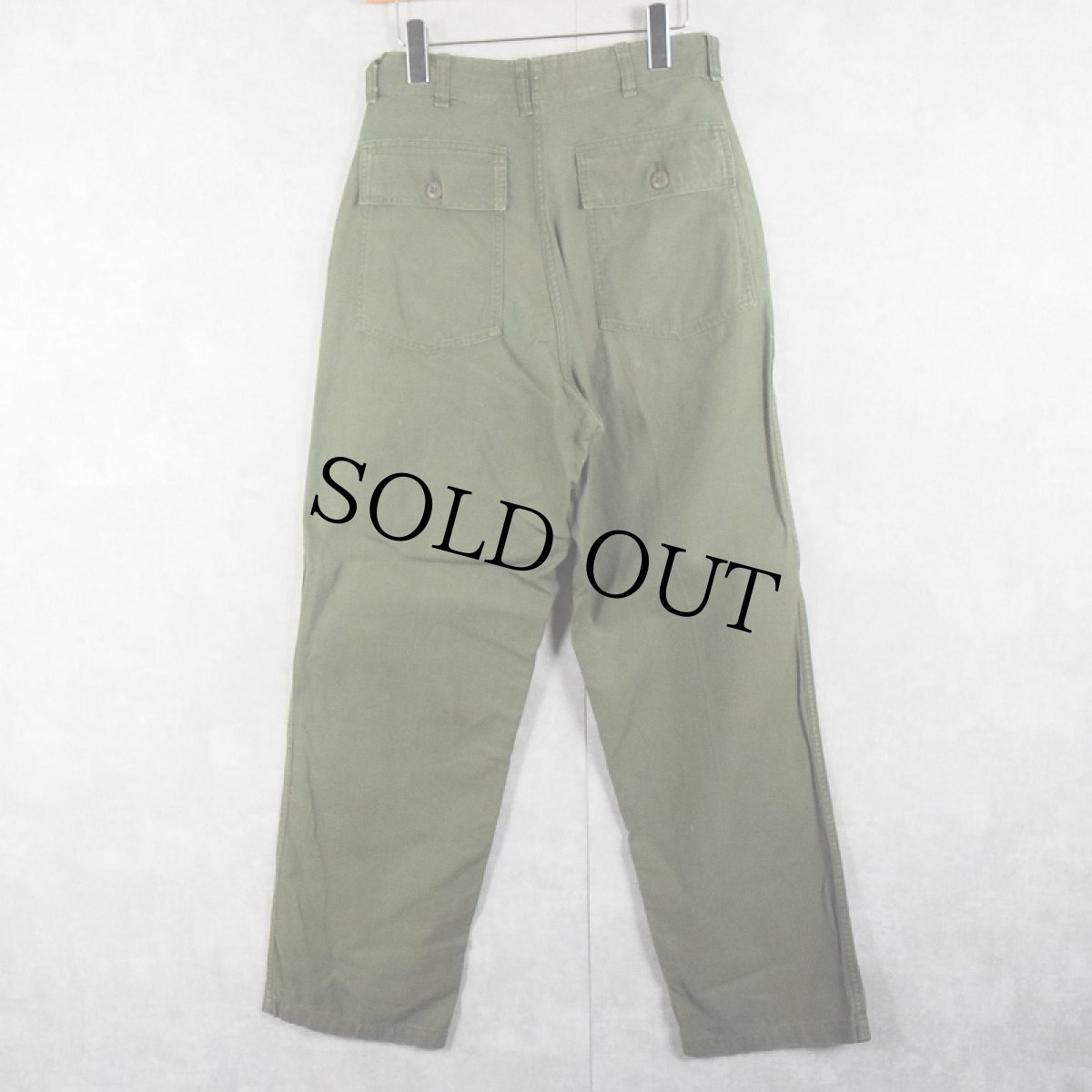 画像2: 70's U.S.ARMY ベイカーパンツ 糊付け&プレス W28 (2)