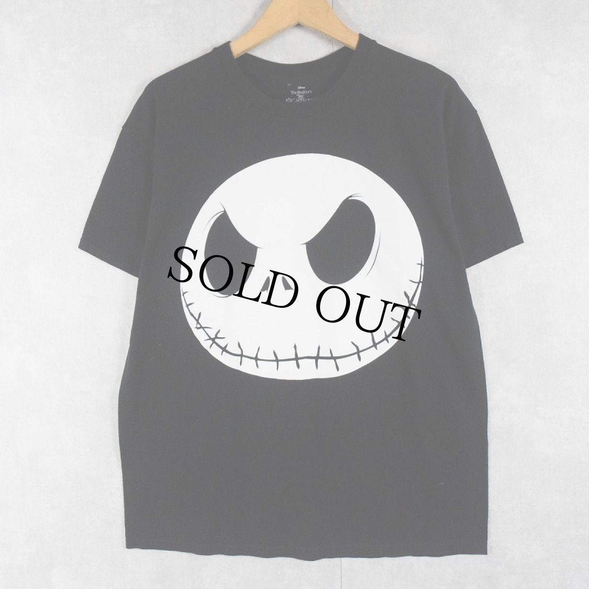 画像1: The Nightmare Before Christmas "Jack Skellington" キャラクタープリントTシャツ BLACK L (1)
