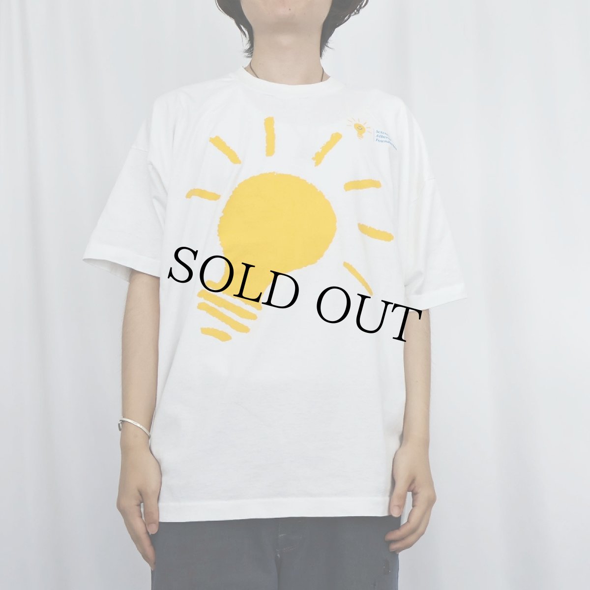 画像3: 90's Science Alverta Foundation USA製 電球イラストプリントTシャツ XXL (3)