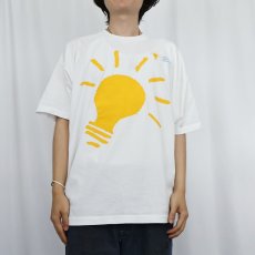 画像3: 90's Science Alverta Foundation USA製 電球イラストプリントTシャツ XXL (3)