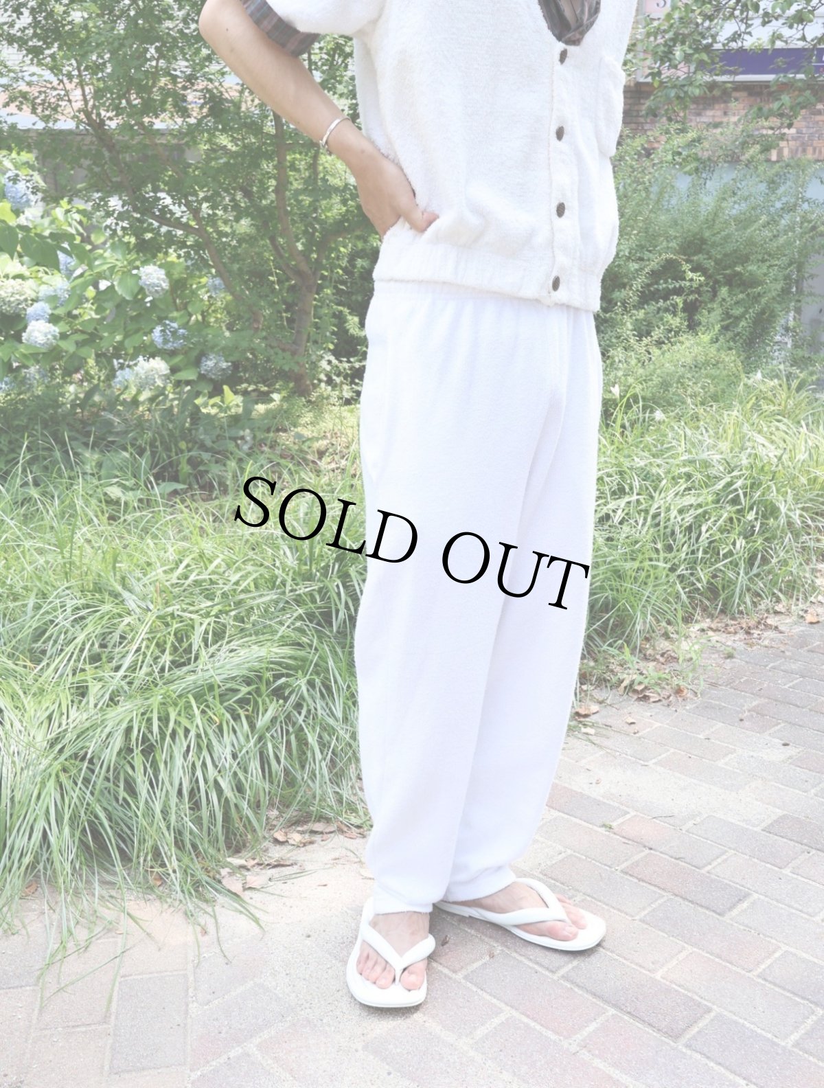 画像5: 90's USA製 パイルスウェットパンツ S/M (5)