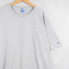 画像1: 80〜90's Champion USA製 青刺繍タグ 後期 ロゴプリントTシャツ XXXL (1)