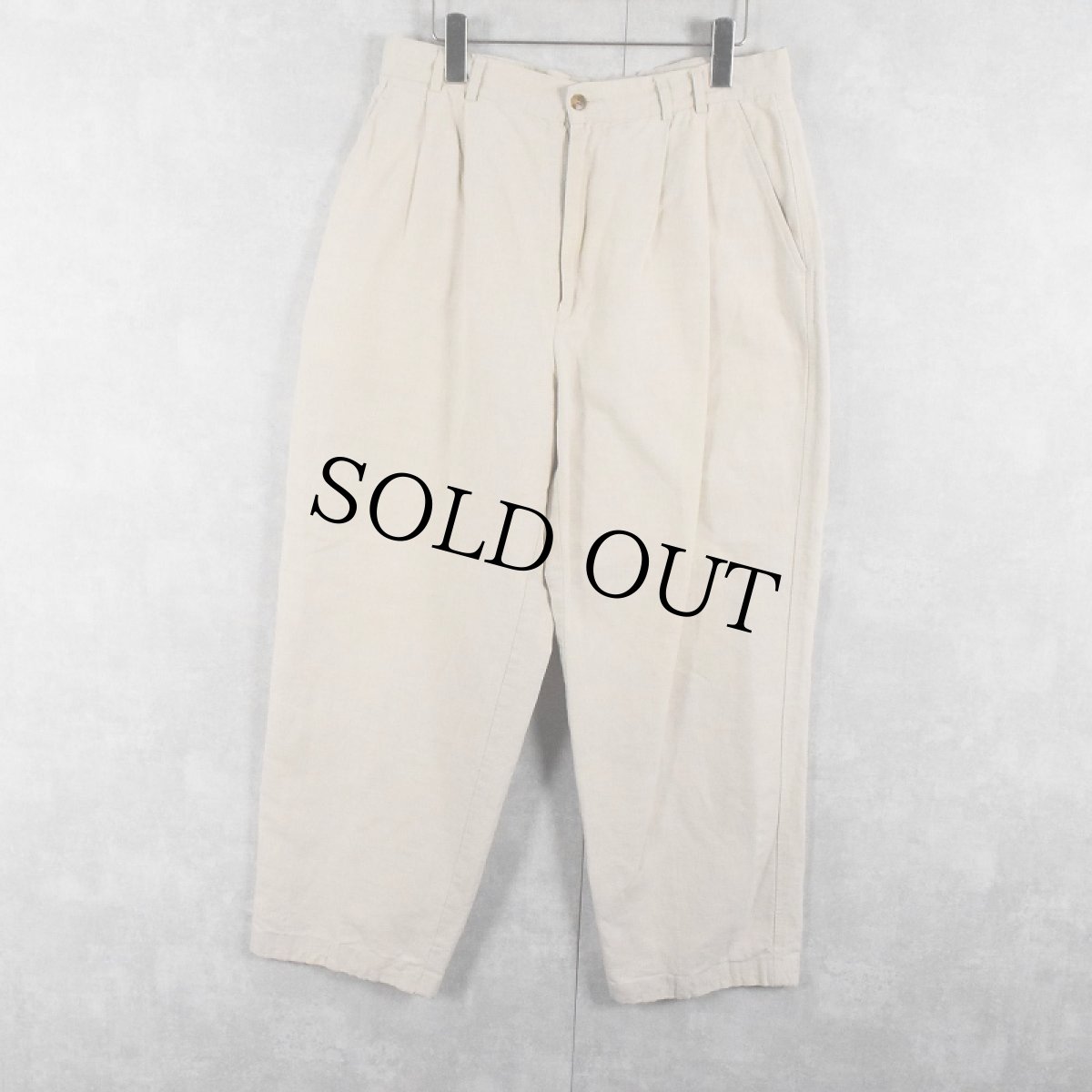 画像1: 90's PERRY ELLIS リネン×コットン パンツ SIZE32 (1)