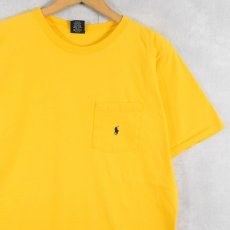 画像1: 80's POLO Ralph Lauern USA製 ロゴ刺繍 ポケットTシャツ XL (1)