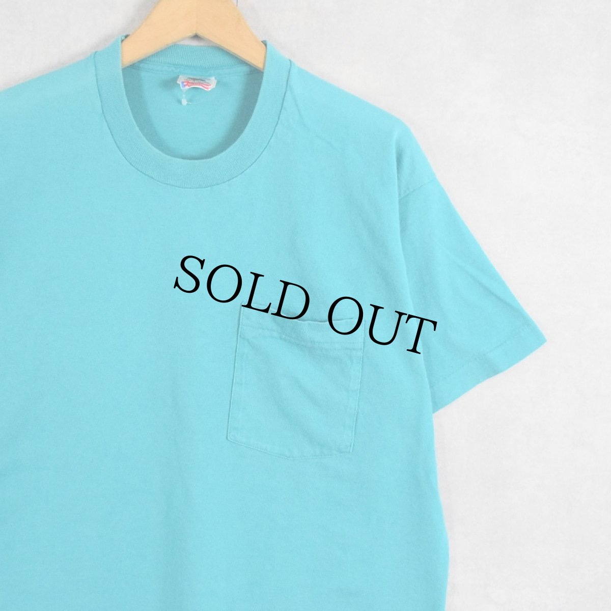 画像1: 【SALE】 90's FRUIT OF THE LOOM USA製 ポケットTシャツ L (1)