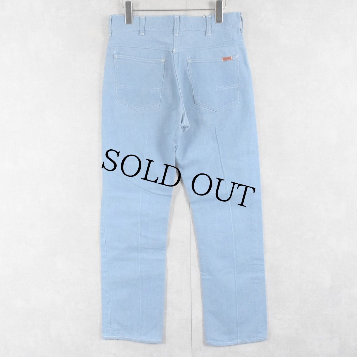 画像2: 60's FOREMOST RANCHCRAFT "耳付き" カラーデニムパンツ W30 (2)