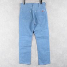 画像2: 60's FOREMOST RANCHCRAFT "耳付き" カラーデニムパンツ W30 (2)