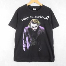 画像1: JOKER "Why so serious?" 映画プリントTシャツ BLACK L (1)