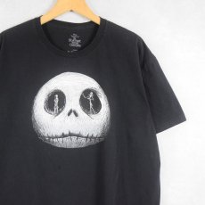 画像1: The Nightmare Before Christmas "Jack Skellington" キャラクタープリントTシャツ BLACK XL (1)