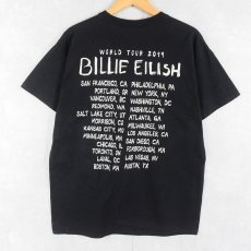 画像2: Billie Eilish "When We All Fall Asleep, Where Do We Go?" ミュージシャンツアーTシャツ BLACK L (2)