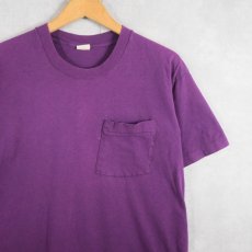 画像1: 90's FRUIT OF THE LOOM USA製 ポケットTシャツ L (1)