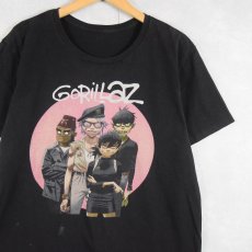 画像1: GORILLAZ ロックバンドTシャツ BLACK (1)