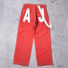 画像1: ARMANI JEANS ストラップ付き コットンパンツ W33 (1)