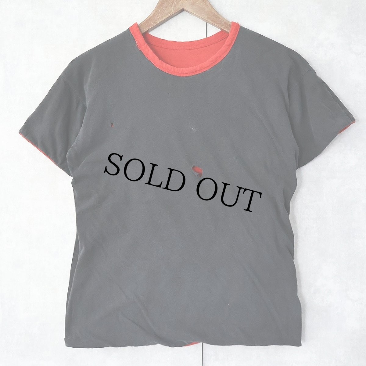 画像2: 70's Champion USA製 バータグ AUGUSTINIAN 79 ACADEMY インディアンヘッド ダブルフェイスTシャツ M (2)