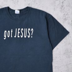 画像1: got JESUS? ジーザスプリントTシャツ BLACK L (1)