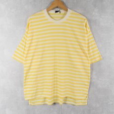 画像1: 80〜90's Jantzen USA製 ボーダー柄 Tシャツ M (1)