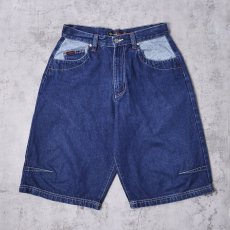 画像2: FUBU THE COLLECTION デニムハーフパンツ W31 (2)
