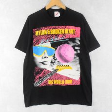 画像1: 90's Mylon Lefevre & Broken Heart USA製 "BIG WORLD" クリスチャンロックバンドアルバムTシャツ BLACK XL (1)