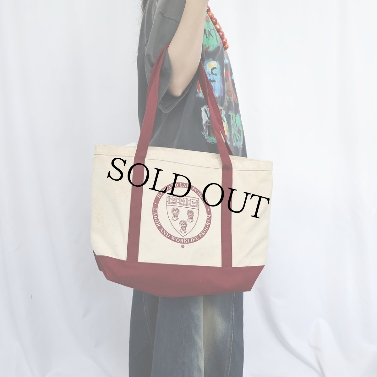 画像2: HARVARD LAW SCHOOL キャンバストートバッグ MEDIUM (2)