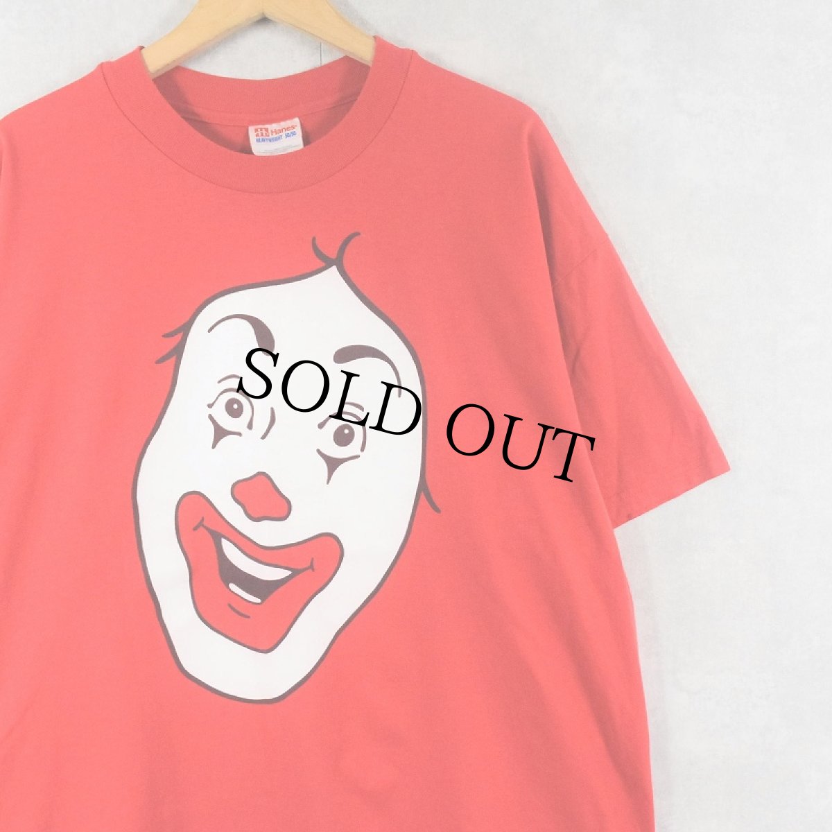 画像1: 90〜2000's McDonald "Donald McDonald" ハンバーガーショップ キャラクタープリントTシャツ XL (1)